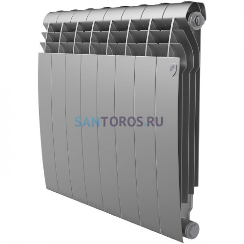 Радиатор Royal Thermo 500 х 8 секций BiLiner Silver Satin биметаллический секционный НС-1176319